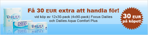 Focus Dailies & Dailies ACP - Få 30 EUR extra att handla för!