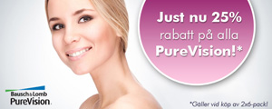 25% rabatt på PureVision!