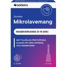 Addeira Quicklax Mikrolavemang 12 st/paket