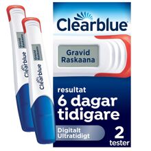 Clearblue Digitalt Ultratidigt Graviditetstest 2 st/paket