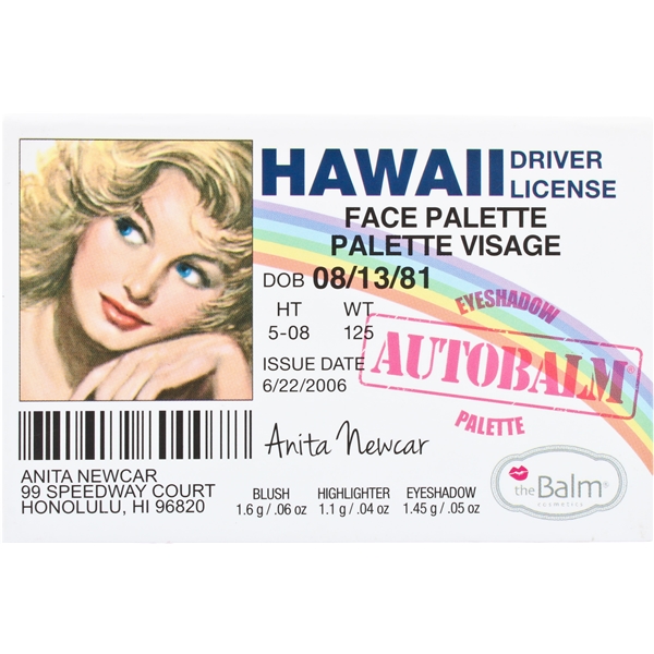 Autobalm Hawaii - Face Palette (Bild 1 av 2)