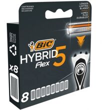 8 st/paket - BIC Hybrid Flex 5 Refill Blades
