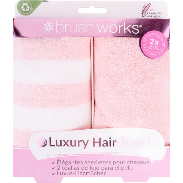 Brushworks HD Luxuary Hair Towels - 2 Pack (Bild 1 av 2)