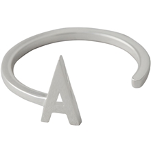 Design Letters Ring Silver A-Z