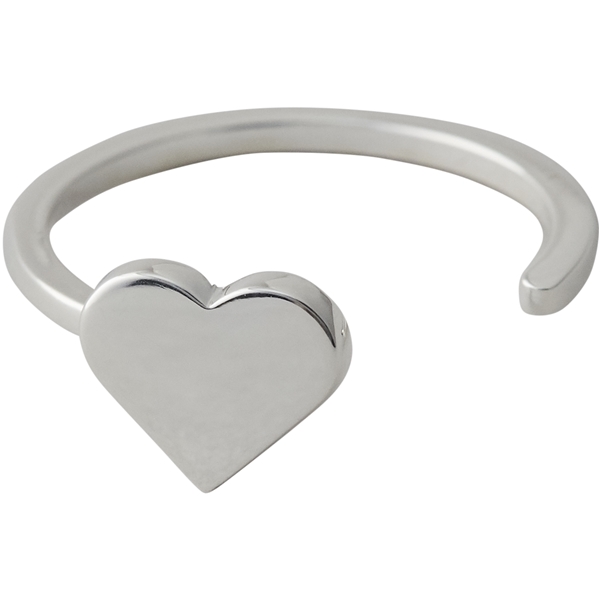 Design Letters Heart Ring Silver (Bild 1 av 2)
