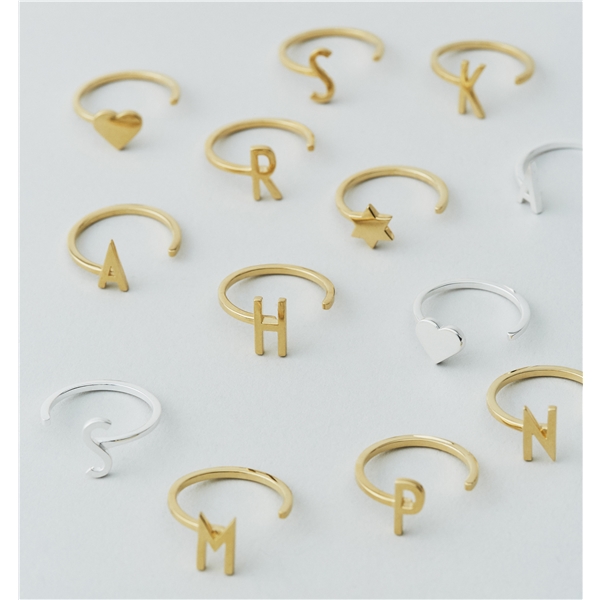 Design Letters Heart Ring Silver (Bild 2 av 2)