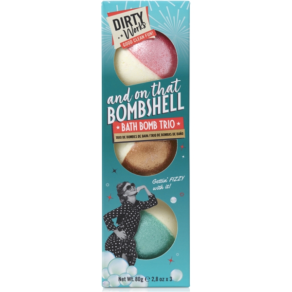 Dirty Works And On That Bombshell Bath Bomb Trio