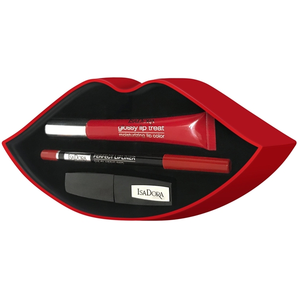IsaDora Red Lips Gift Set (Bild 2 av 2)