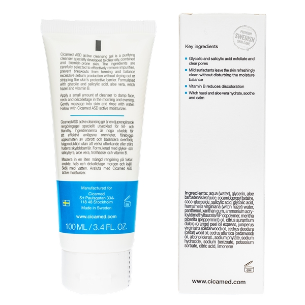 Cicamed ASD Active Cleansing Gel (Bild 2 av 2)