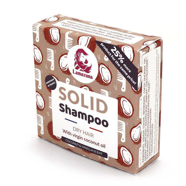 Lamazuna Solid Shampoo Dry Hair w Coconut Oil (Bild 1 av 3)