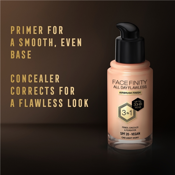 Facefinity All Day Flawless 3 in 1 Foundation (Bild 7 av 7)