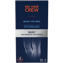 No Hair Crew Body Hair Removal Wax Strips