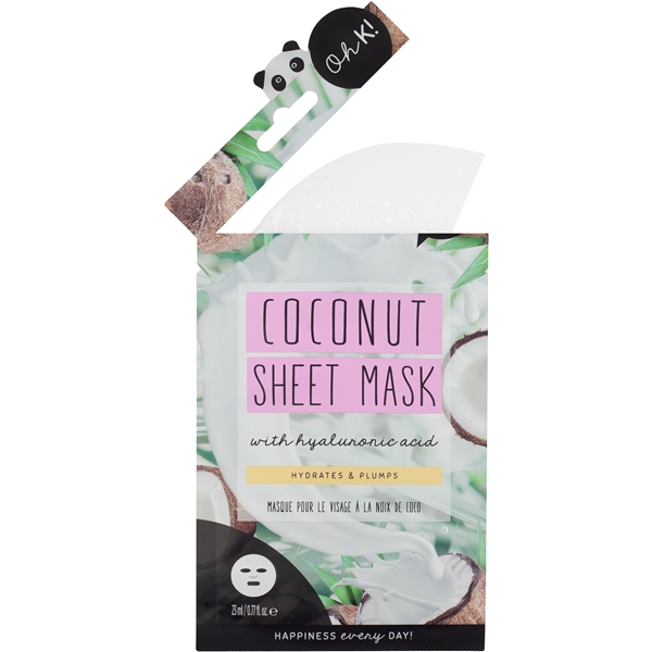 Oh K! Coconut Sheet Mask with Hylauronic Acid (Bild 2 av 3)