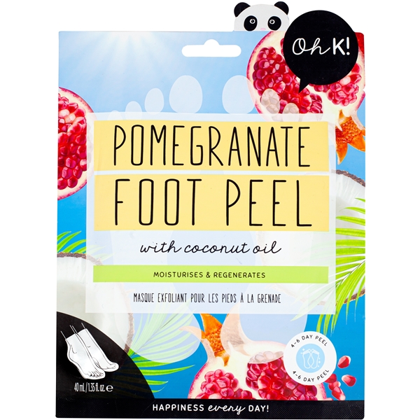 Oh K! Pomegranate Foot Peel with Coconut Oil (Bild 1 av 4)
