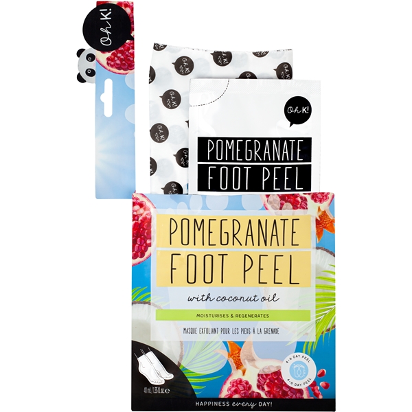 Oh K! Pomegranate Foot Peel with Coconut Oil (Bild 3 av 4)