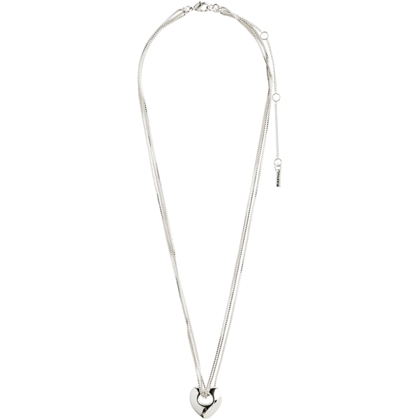 12234-6001 WAVE Heart Necklace Silver Plated (Bild 2 av 7)