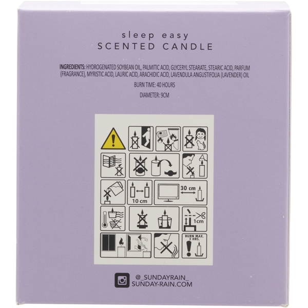 Sunday Rain Sleep Easy Lavendel Candle (Bild 5 av 5)