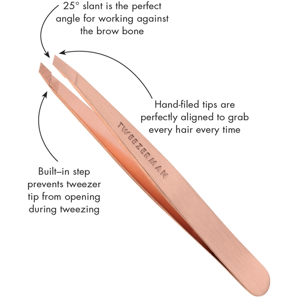 Tweezerman Rose Gold Slant Tweezer (Bild 4 av 8)