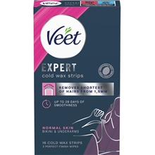 16 st - Veet Bikini And Underarm Wax Strips