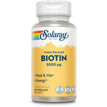 60 kapslar - Solaray Biotin