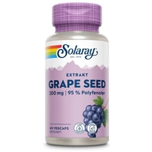60 kapslar - Solaray Grape Seed
