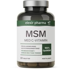 120 tabletter - Elexir MSM + Vitamin C