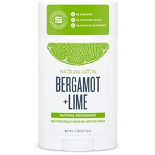 75 gram - Schmidt's Bergamot & Lime Deo Stick
