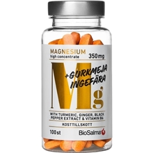 Magnesium + gurkmeja, ingefära