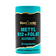 Rawpowder Metyl B12 1000µg + Folat 400µg 90 kapslar