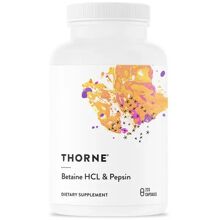 225 kapslar - Thorne Betaine HCL & Pepsin