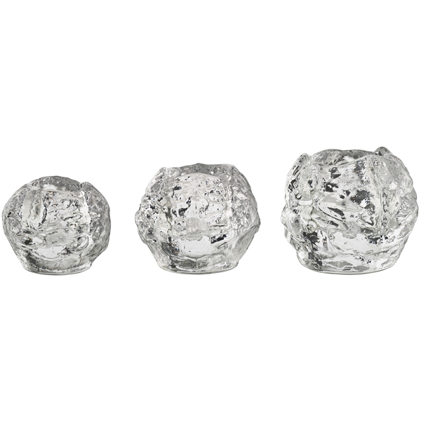 Snöboll Ljuslykta 3-pack S/M/L (Bild 1 av 3)