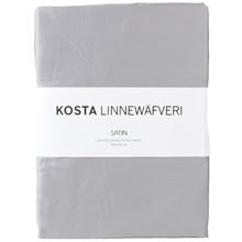 Light Grey - Kosta Linnewäfveri Satin Dra-på-lakan 90x200