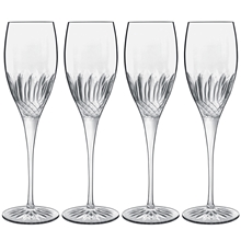 Diamante champagneglas 4-pack