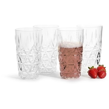 Picknick stort glas 4-pack