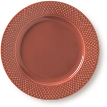 Lyngby Rhombe Tallrik Terracotta