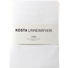 Vit - Kosta Linnewäfveri Satin Dra-på-lakan 160x200