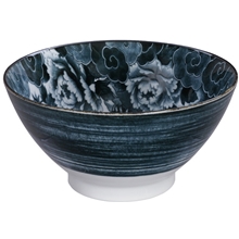 Black - Lion Peony Bowl 18x9cm