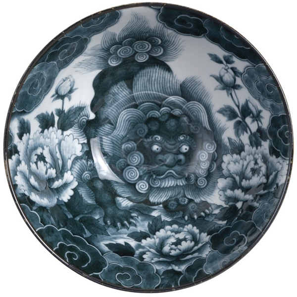 Lion Peony Menbachi Bowl 25.2x7.7cm (Bild 2 av 2)