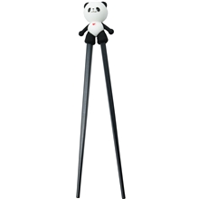 Children Chopsticks 22cm Panda Black