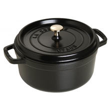 Svart - Staub Rund gryta 3,8 L