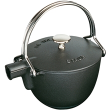 Svart - Staub Tekanna rund 1,15 L