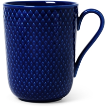 Lyngby Rhombe Color Mugg med handtag 33cl Mörkblå