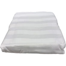 Randigt Påslakan 150 x 210 cm Vit