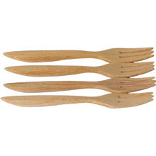 Dessertgaffel i trä 4-pack