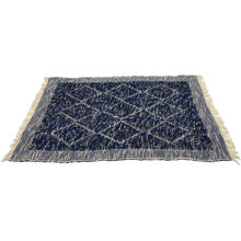 Matta - Diamond 100 x 150 cm. Mörkblå