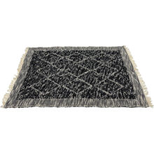 Matta - Diamond 100 x 150 cm. Svart/Vit