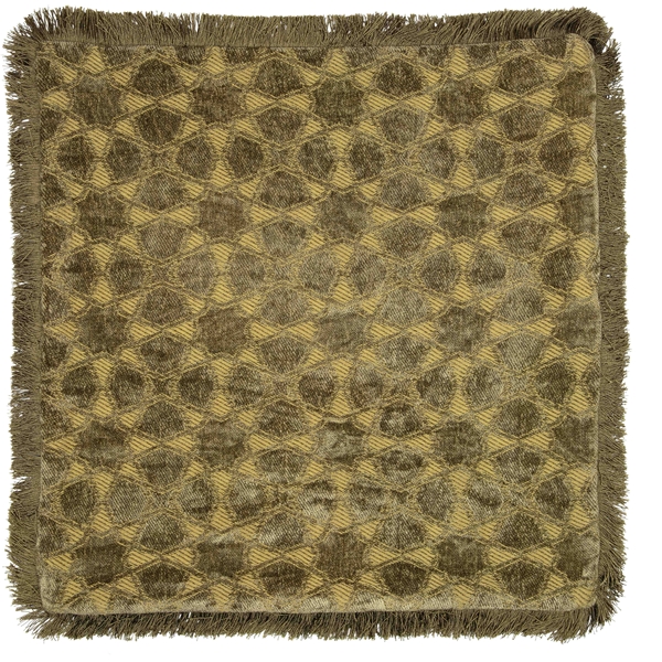 Day Mahal Chenille fringes Kuddfodral - Moss