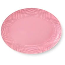 Rosa - Rhombe Color Ovalt serveringsfat 28.5x21.5 cm