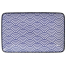 Waves - Nippon Blue Plate 21x13.5cm