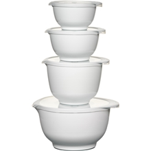 1 set - Vit - Margrethe-skålset 8-delar